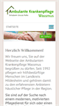 Mobile Screenshot of pflegedienst-wassmus.de